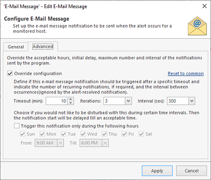 Notification settings